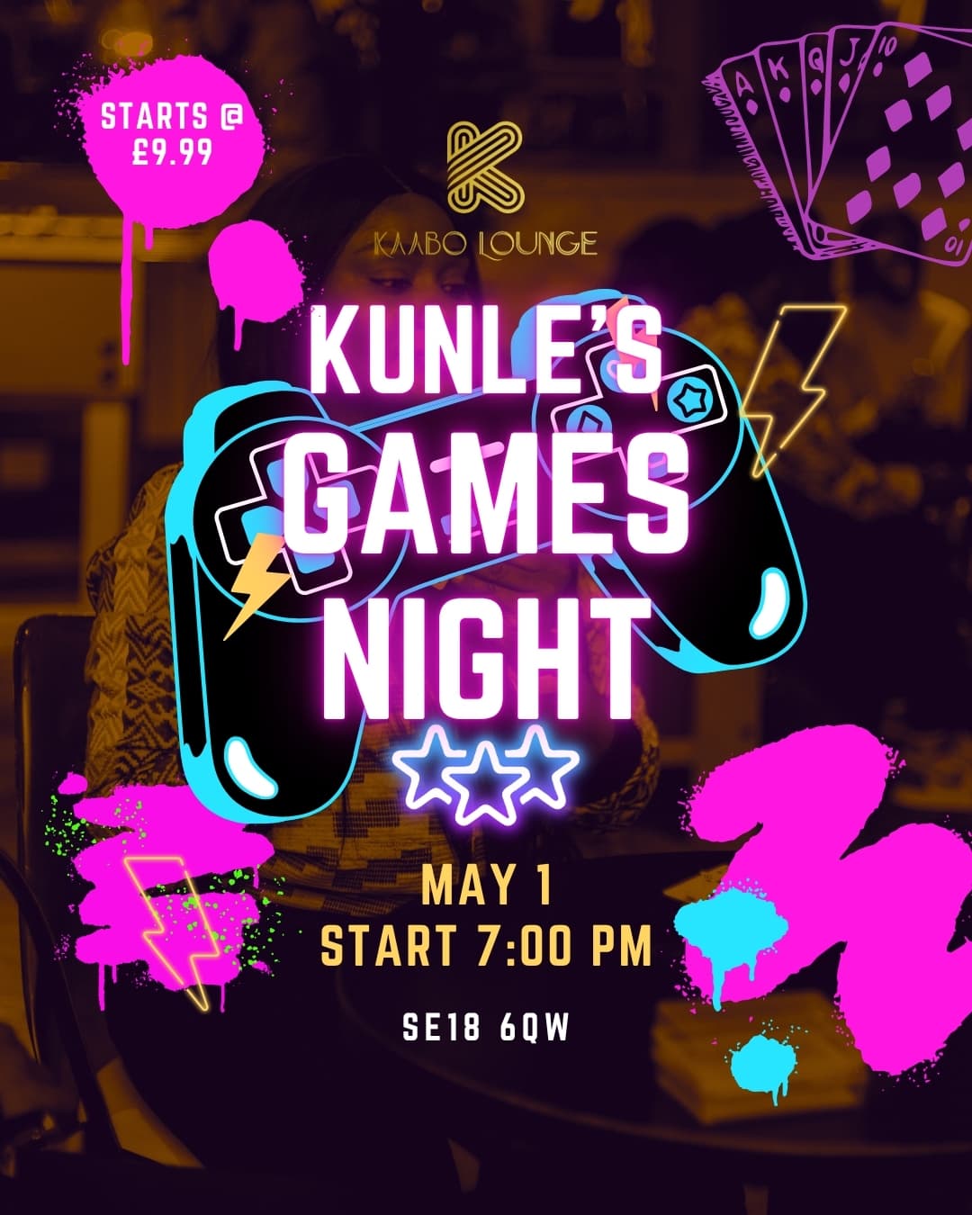 Kunle's Games Night - Kaabo Lounge